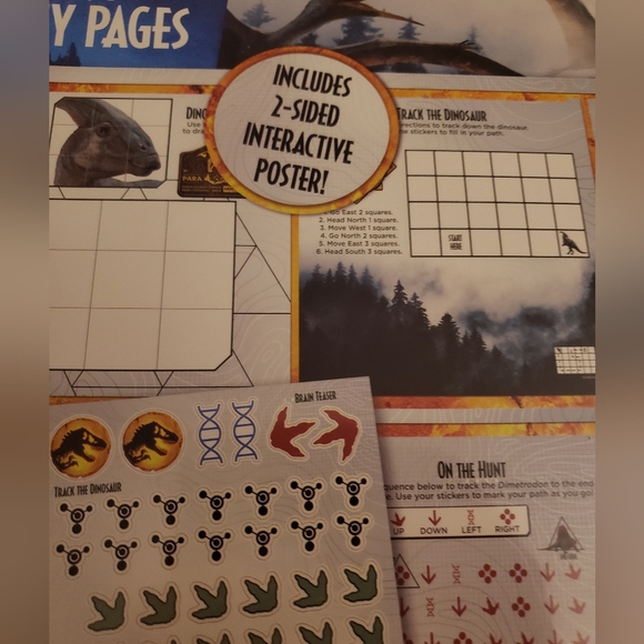 Jurassic World Dominion Giant Coloring Book with Stickers, 12 Pages (Paperback) - Picture 9 of 9